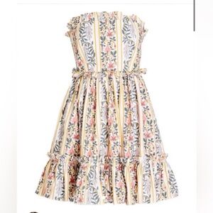 Agua by Agua Bendita Floral Striped Mini Dress